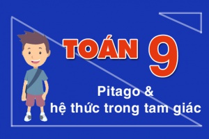 Định lý pitago và các công thức góc và cạnh trong tam giác vuông Toán 9